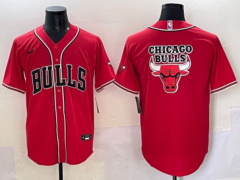 Men 2025 Chicago Bulls Blank Red Joint Name Nike NBA Jersey style 8->chicago bulls->NBA Jersey